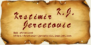 Krstimir Jerčetović vizit kartica